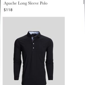 Greyson Apache Long Sleeve Polo - Medium
